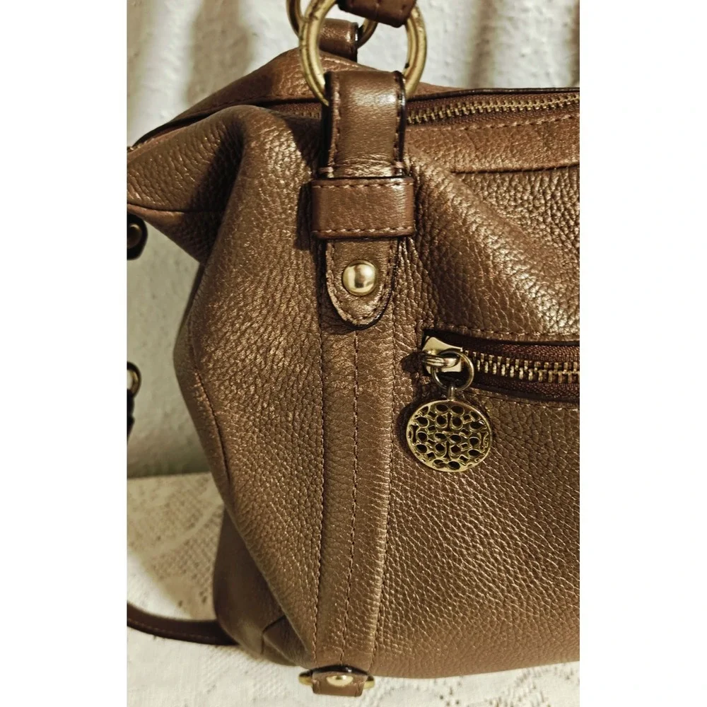 Coach Alexandra Tote/Shoulder Bag Bronze Leather Pre-owned